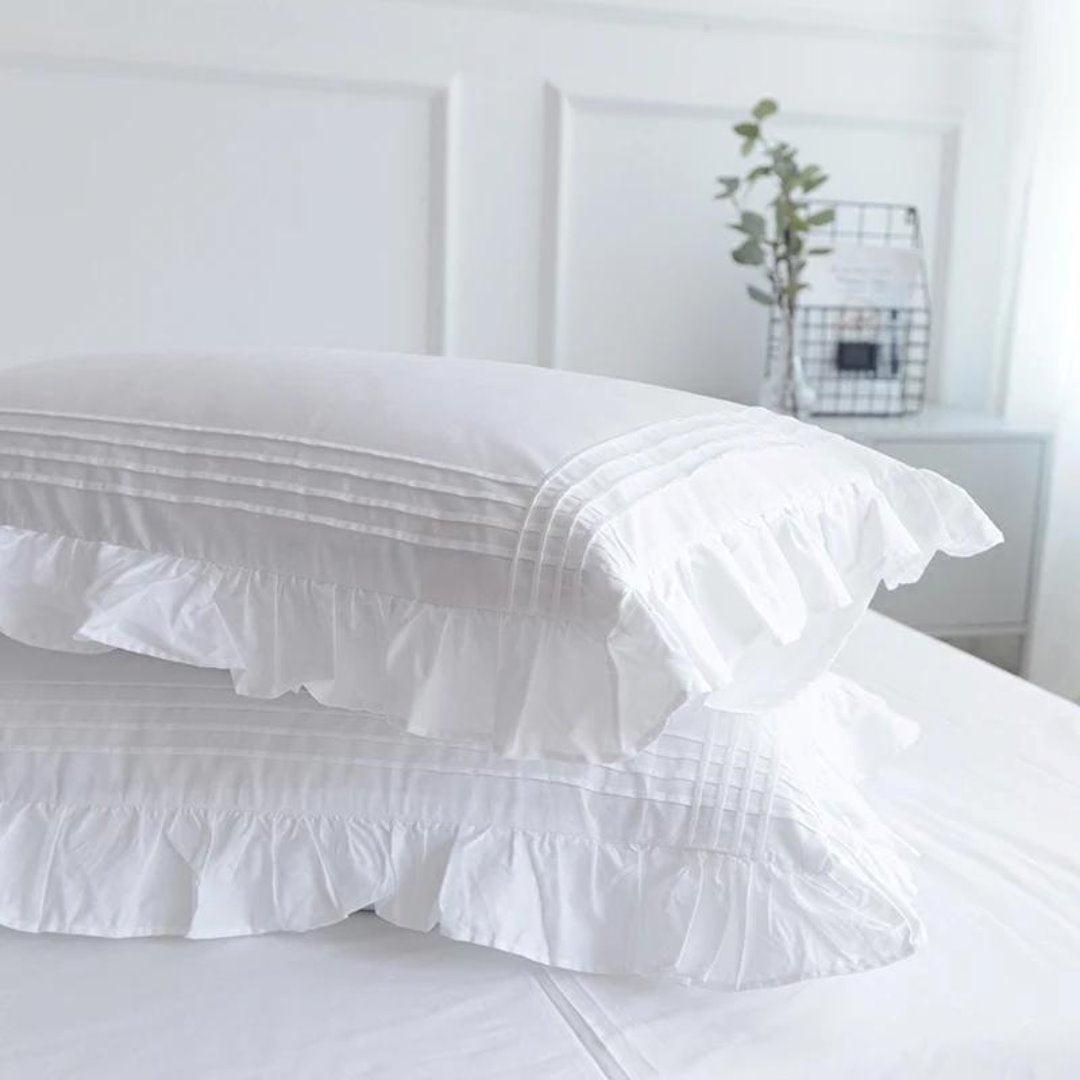 Conjunto de Lençóis de Algodão Branco Saintelle