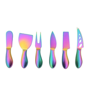 Kit para Queijos em Aço Inoxidável - Utensílios Elegantes