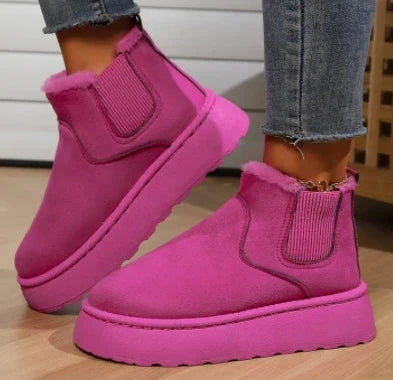 Bota Feminina Confortável Quente Para Inverno
